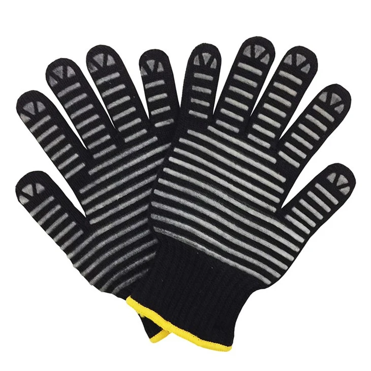 Heat resistant BBQ grill gloves
